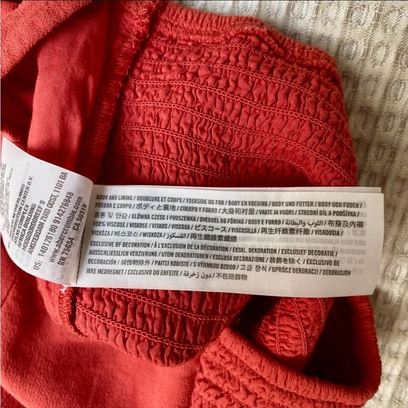 Abercrombie & Fitch Raspberry Sorbet Cropped Cami Sweetheart Neckline Size M - Picture 12 of 12